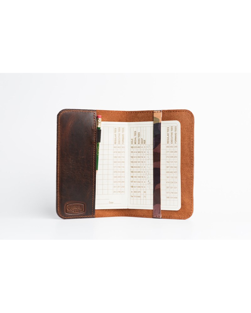 Bluegrass Fairway Horween Leather Scorecard Holder Vintage Bourbon · view 2 of 4