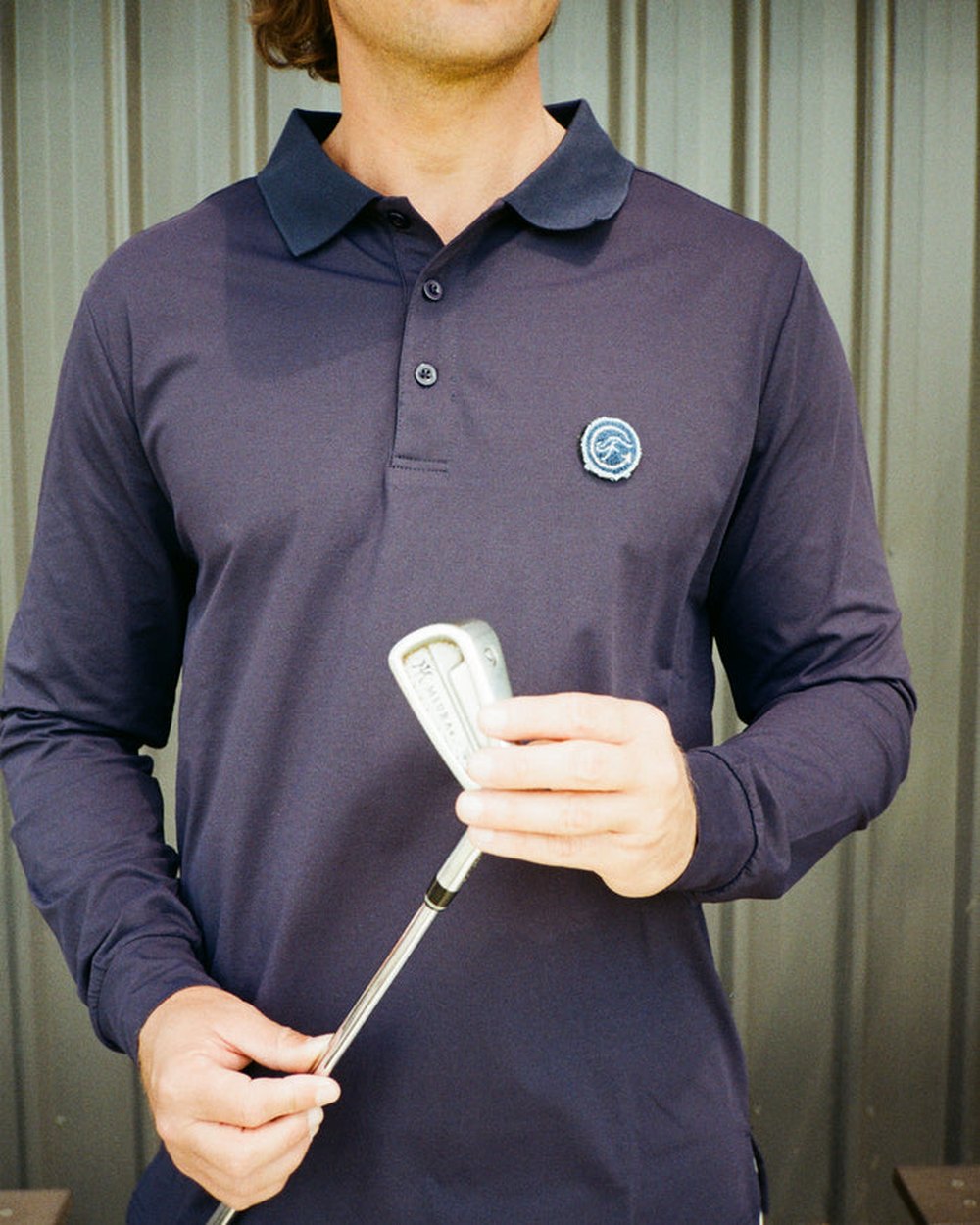 Angus & Grace Go Golfing The Fliers Club UPF 50+ Long Sleeve Polo · view 1 of 1