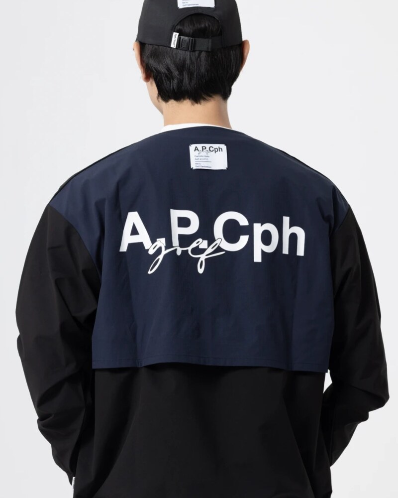 A.P.Cph/Golf all weather six panel cap in navy · view 3 of 4