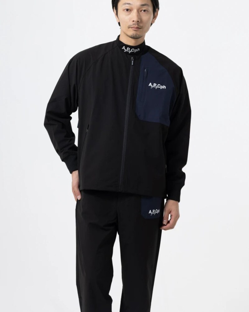 A.P.Cph/Golf zipper no collar jacket