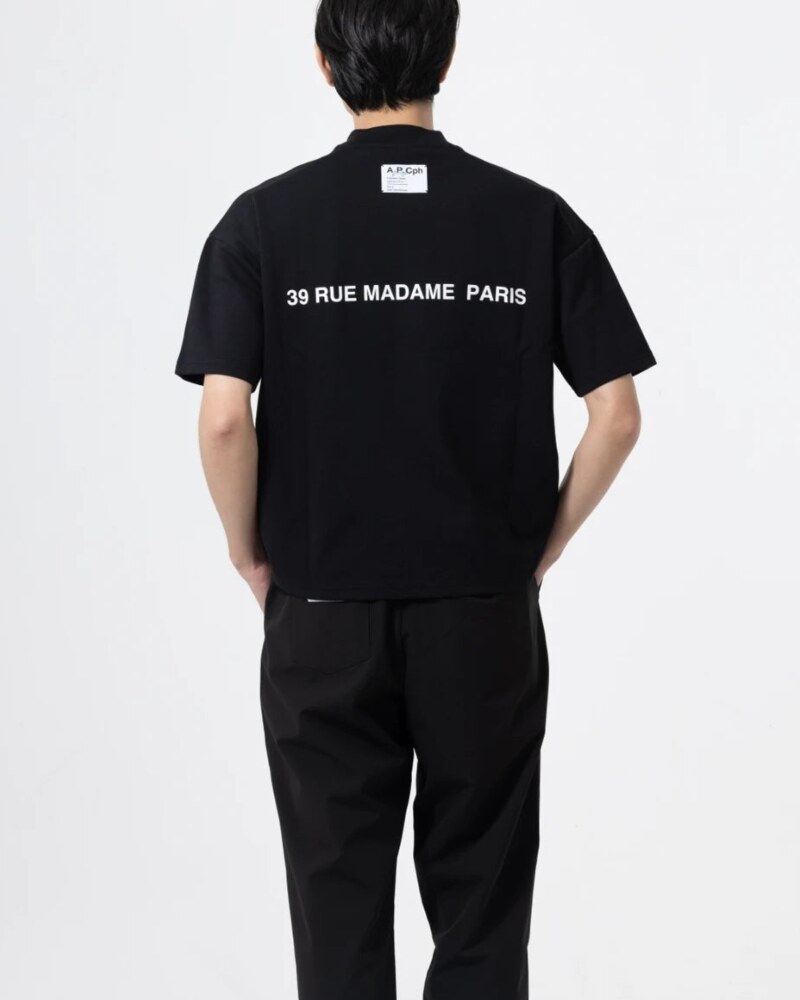 A.P.Cph/Golf half mock neck tee in black · view 3 of 4