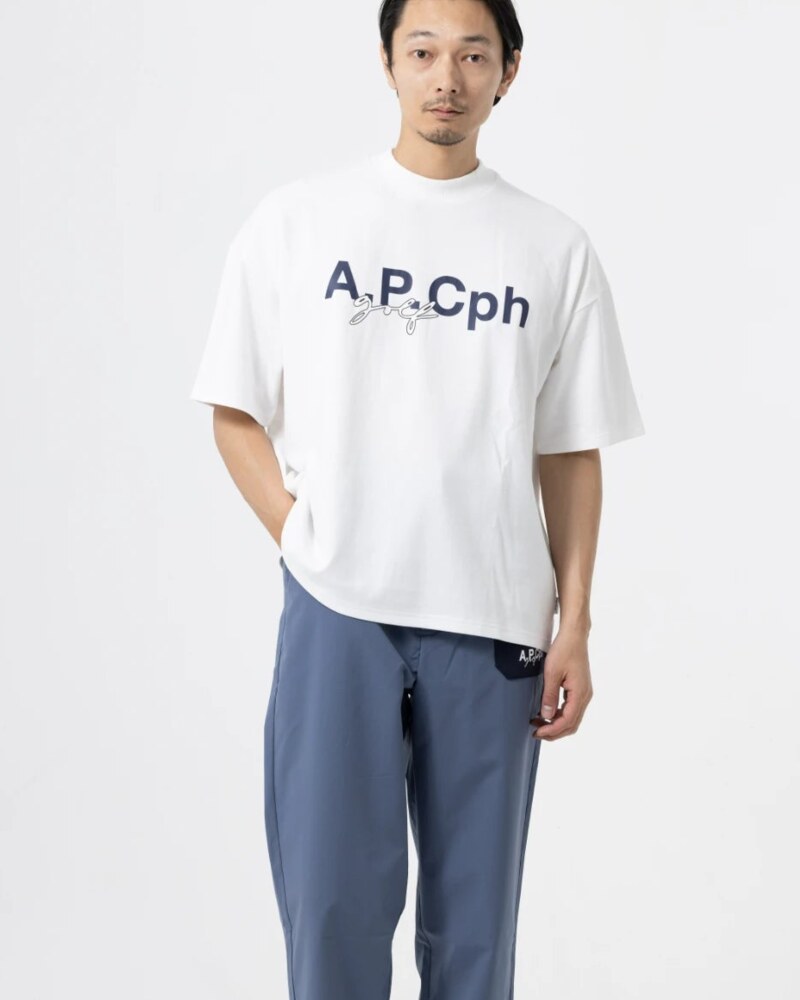 A.P.Cph/Golf half mock neck tee in black · view 4 of 4