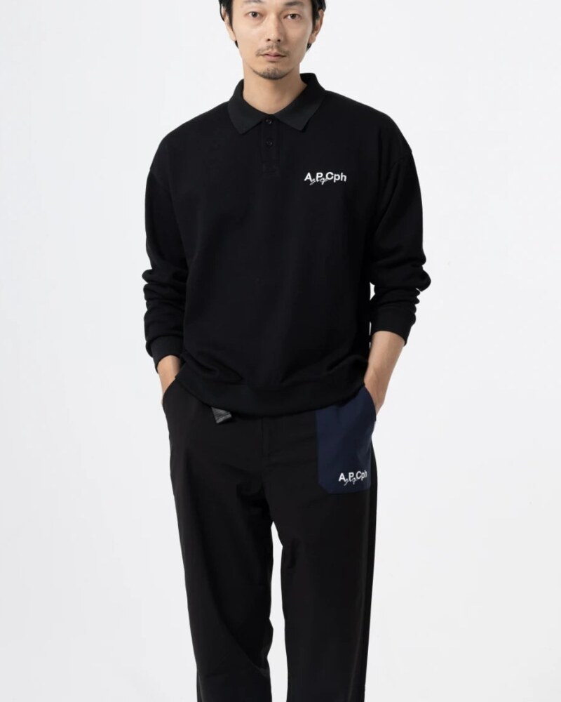 A.P.Cph/Golf long sleeve polo pullover