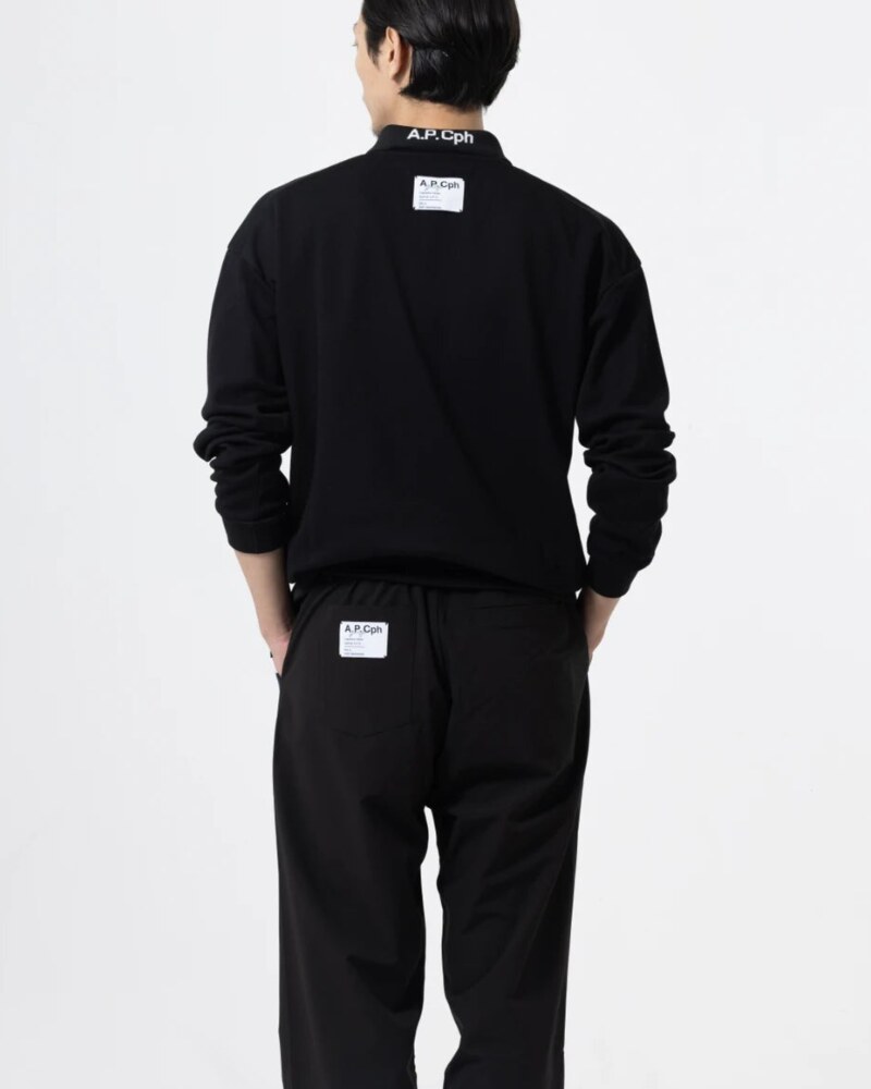 A.P.Cph/Golf long sleeve polo pullover in navy · view 4 of 4
