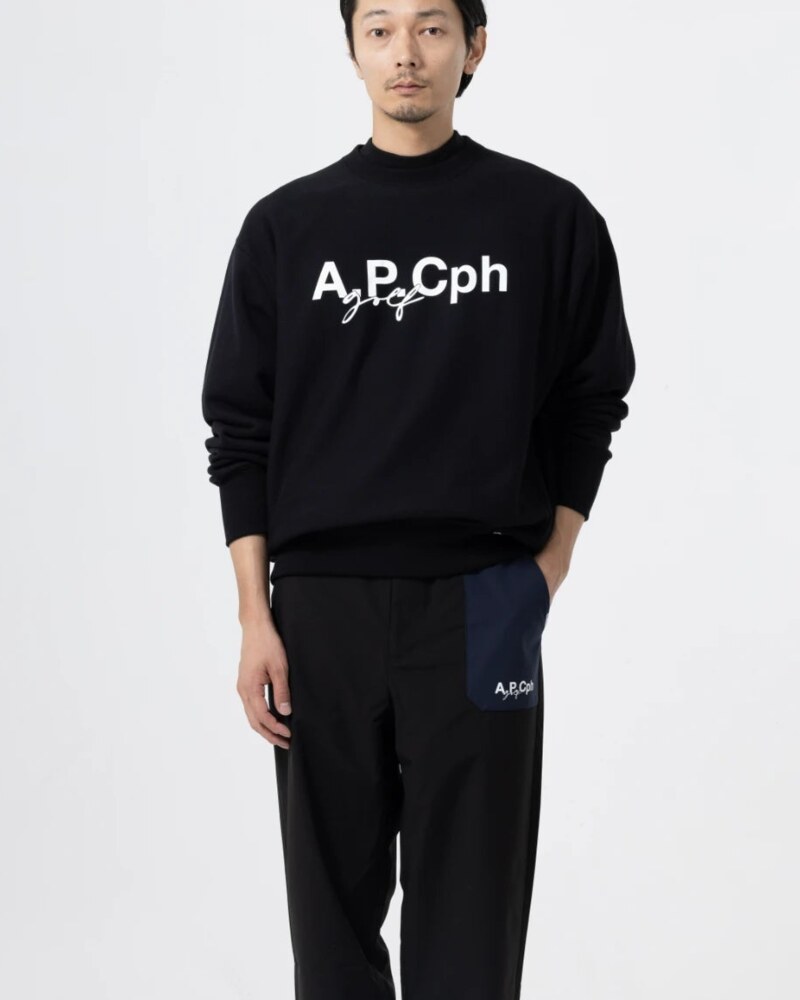 A.P.Cph/Golf sweat pullover in navy · view 2 of 4