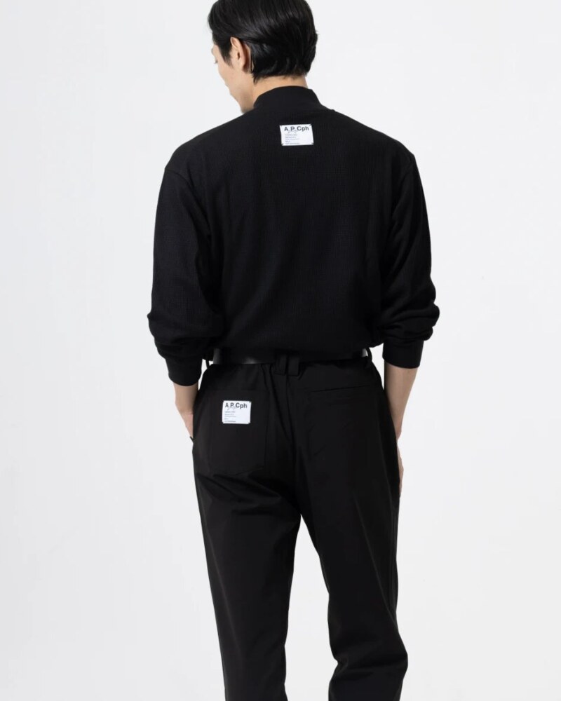 A.P.Cph/Golf thermal long sleeve mock neck tee in cream · view 4 of 4