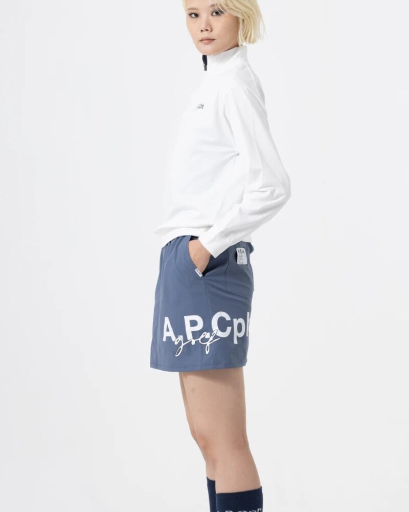 A.P.Cph/Golf women's half zip mademoiselle mock neck tee · view 2 of 4