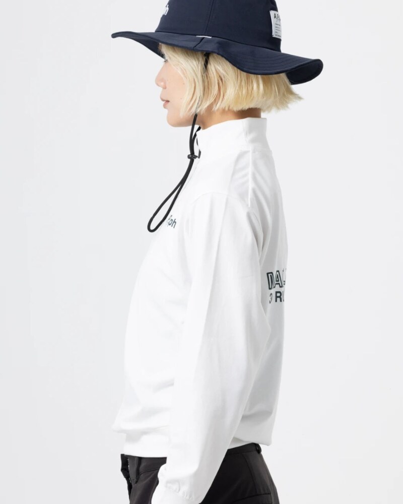 A.P.Cph/Golf women's half zip mademoiselle mock neck tee · view 3 of 4