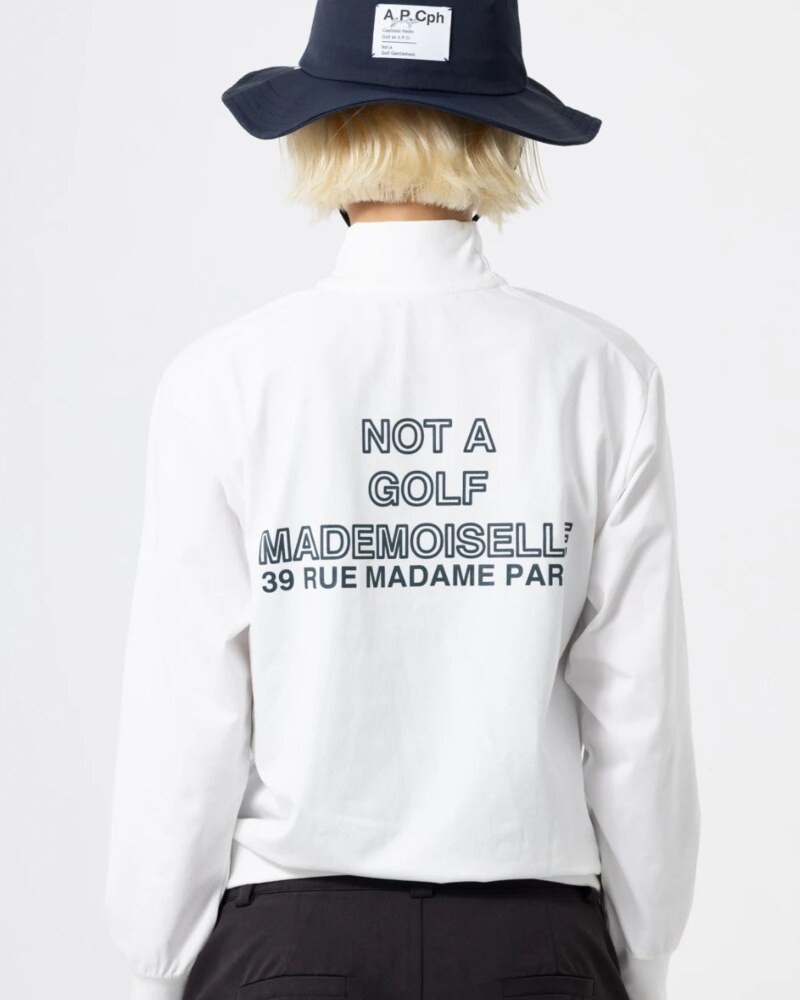 A.P.Cph/Golf women's half zip mademoiselle mock neck tee · view 4 of 4
