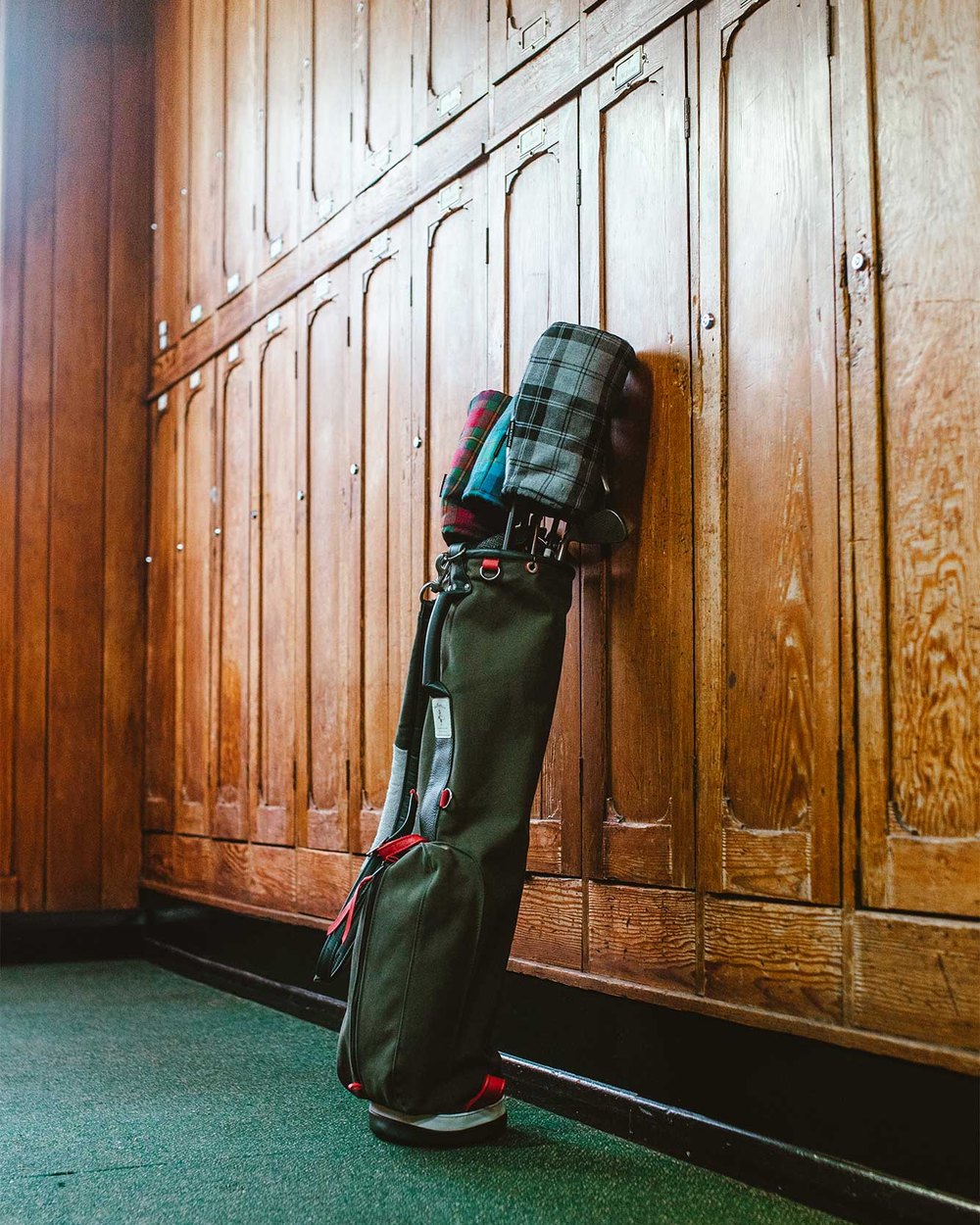 Fyfe Golf campaign image: In the locker room