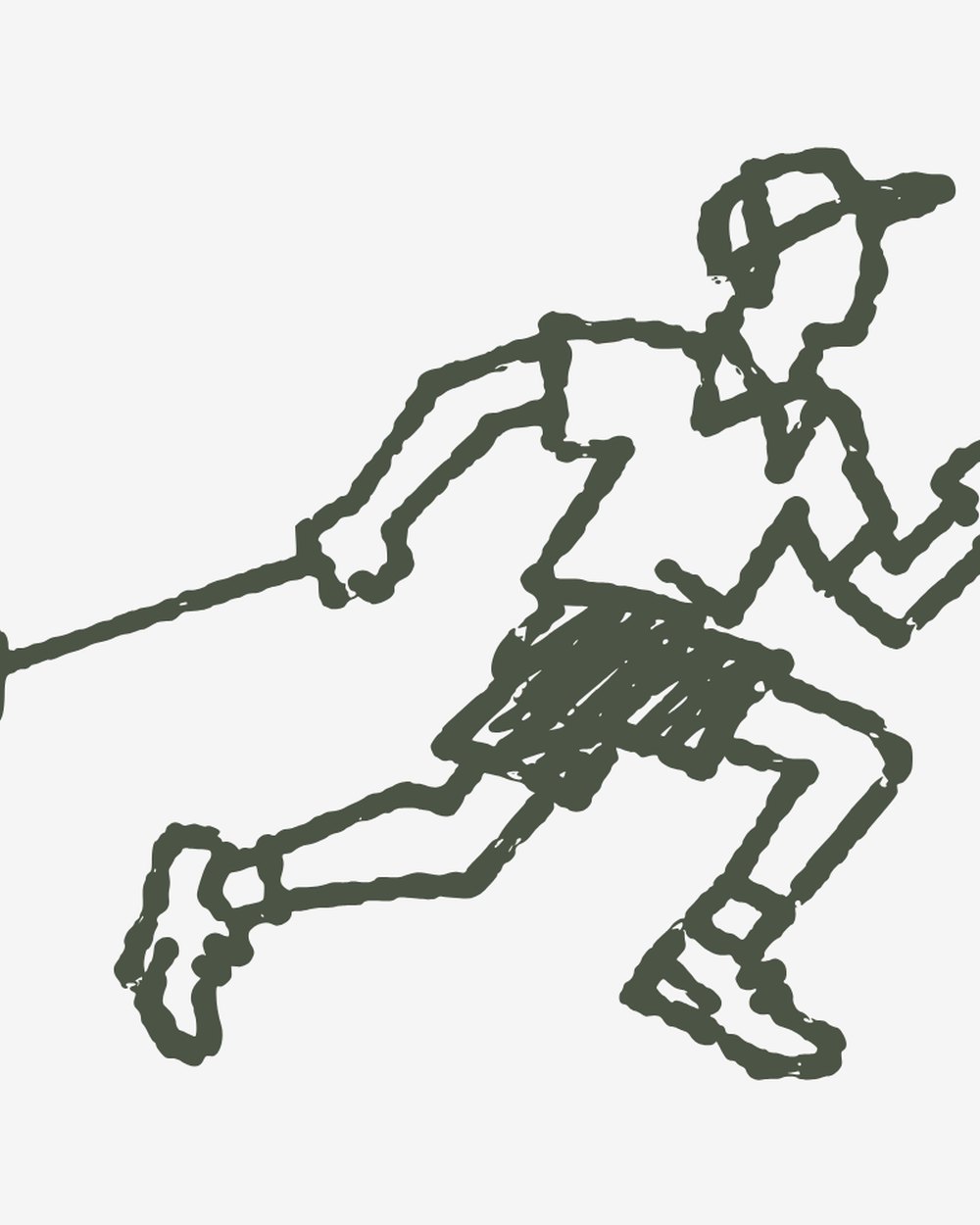 Hidden Links Society campaign image: The running man