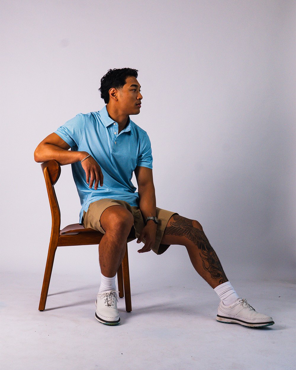 Kingfisher Golf campaign image: The studio set