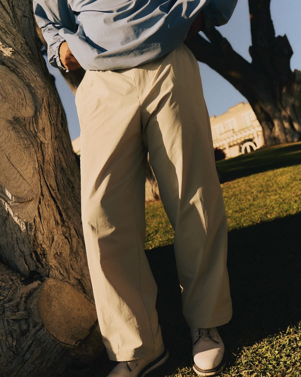 Left of Field campaign image: Wide trousers
