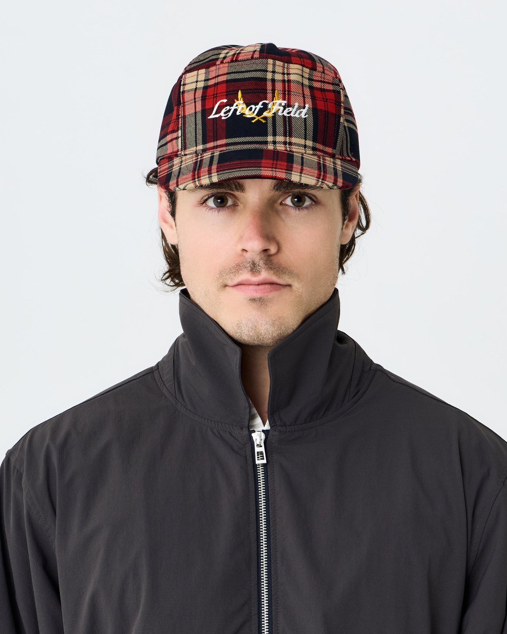 Left of Field Heritage Plaid Cap Red · view 1 of 4