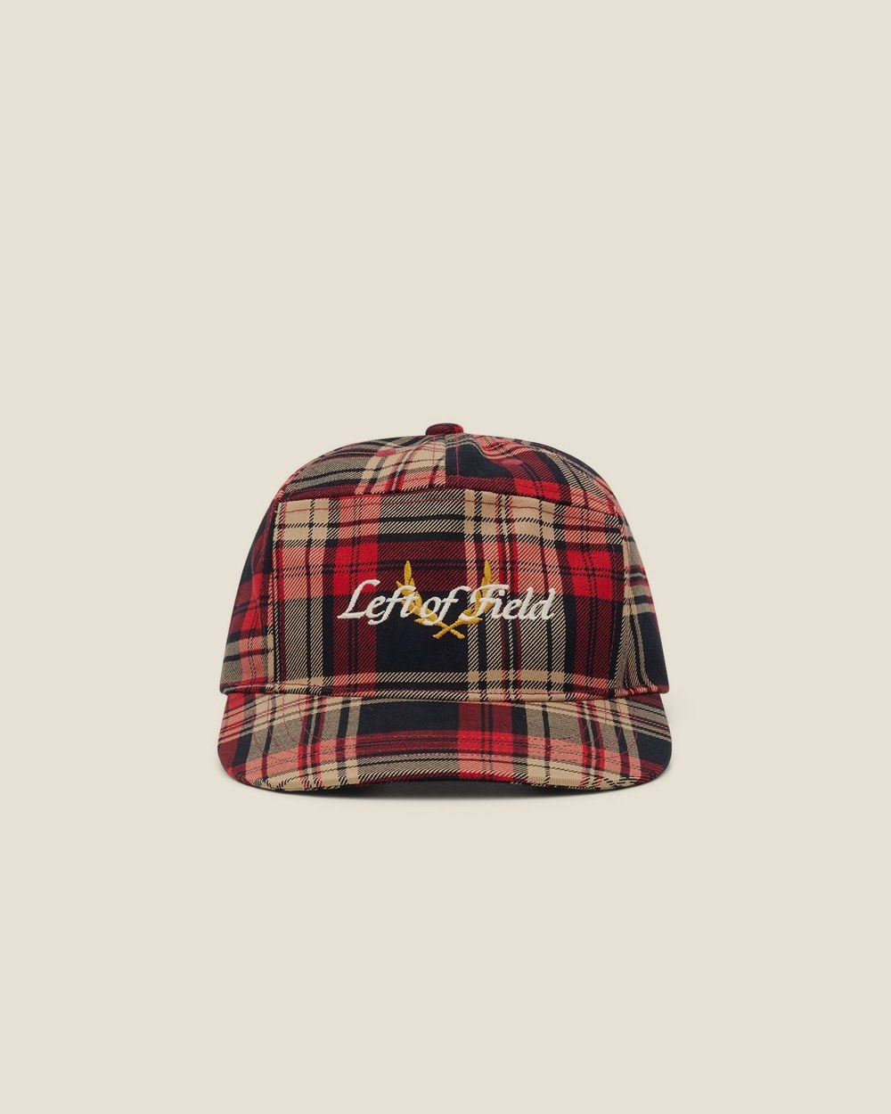 Left of Field Heritage Plaid Cap Red · view 2 of 4