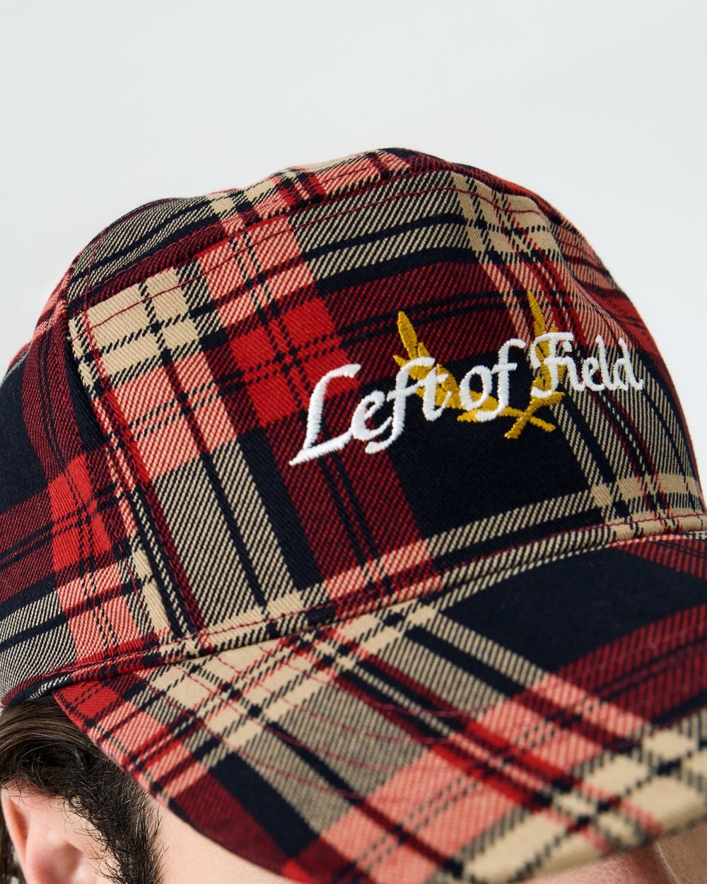 Left of Field Heritage Plaid Cap Red · view 4 of 4