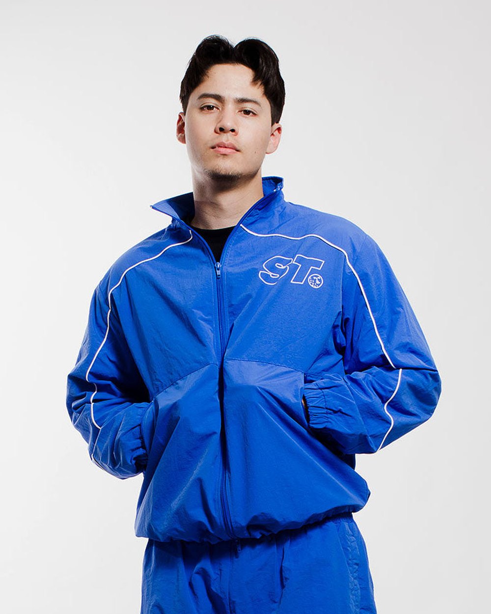 SLICE TOWN Golf Track Jacket, Cobalt · view 1 of 4