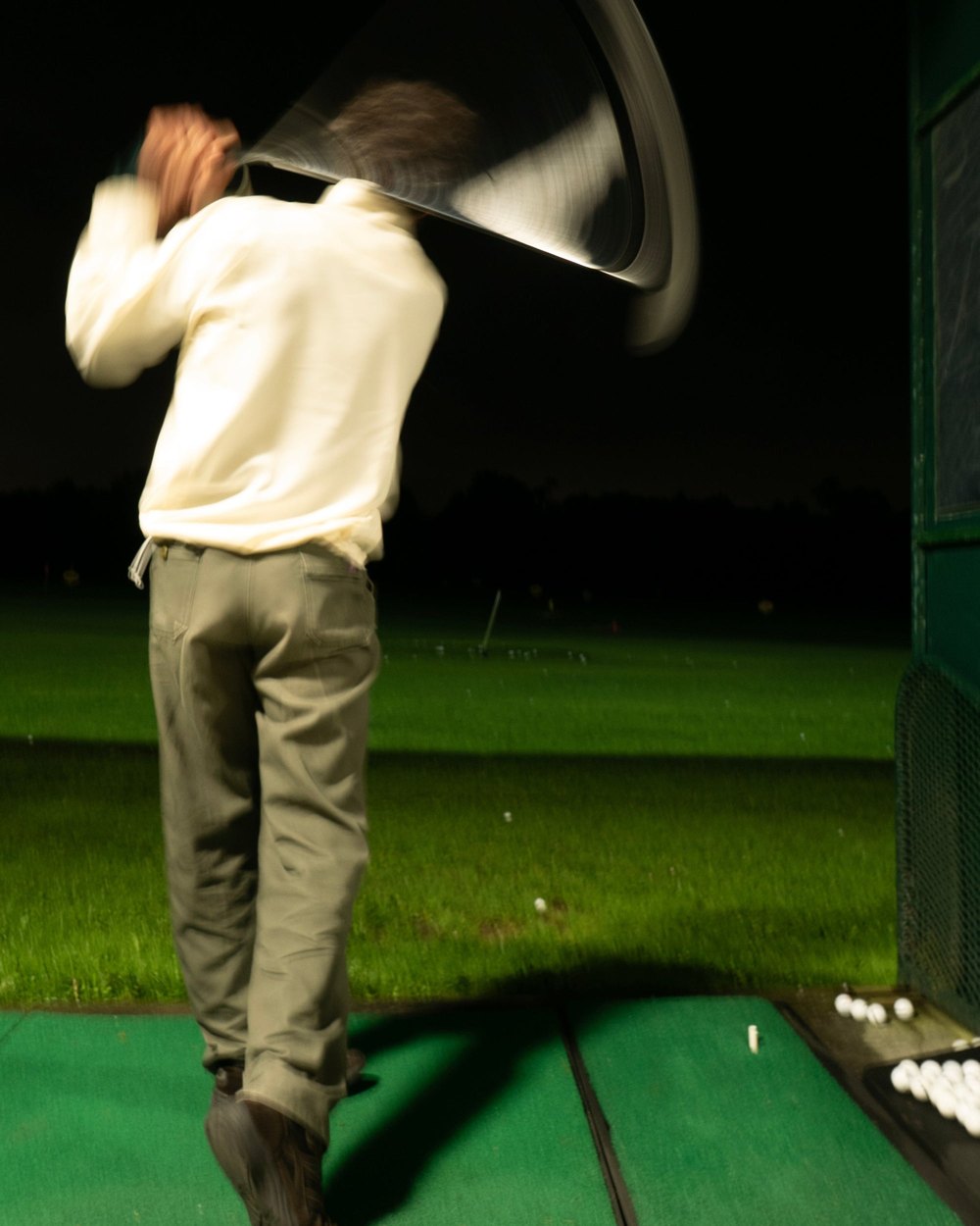 Whim Golf campaign image: In a golf dome