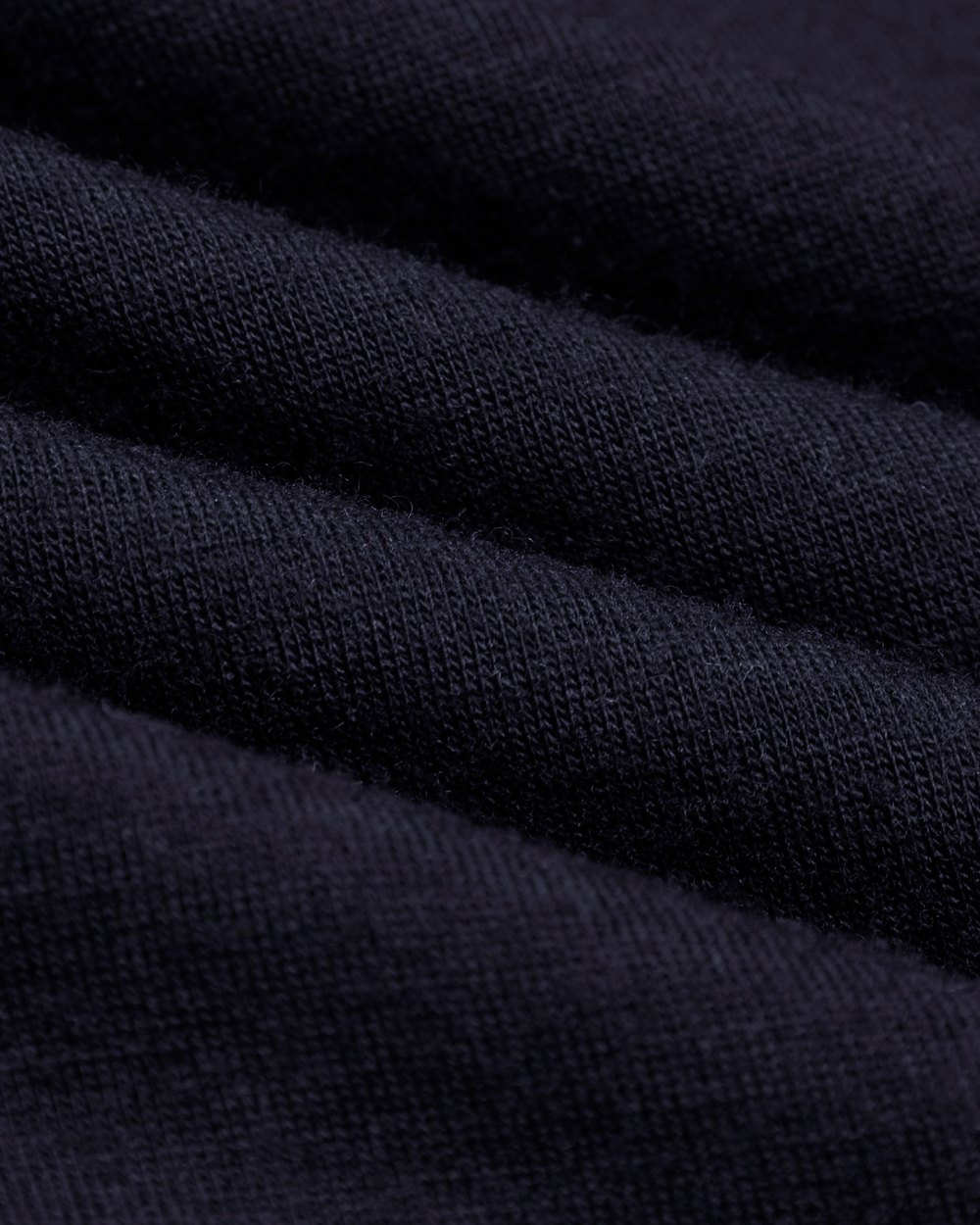 Whim Golf White Embroidered Navy Merino Long Sleeve Golf Shirt · view 3 of 4