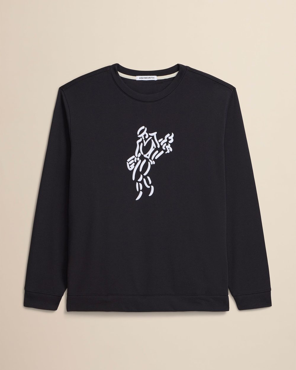Ashworth Golfman Satin Stitch Crew · view 3 of 4