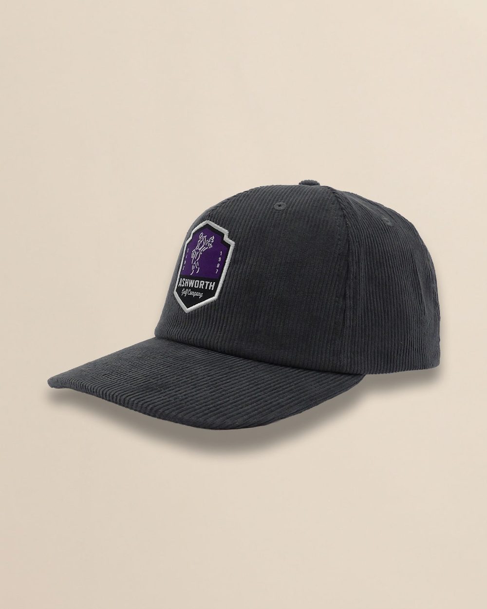 Ashworth Wide Wale Cord Woven Label Patch Cap · view 1 of 3