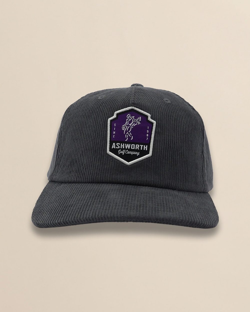 Ashworth Wide Wale Cord Woven Label Patch Cap · view 2 of 3