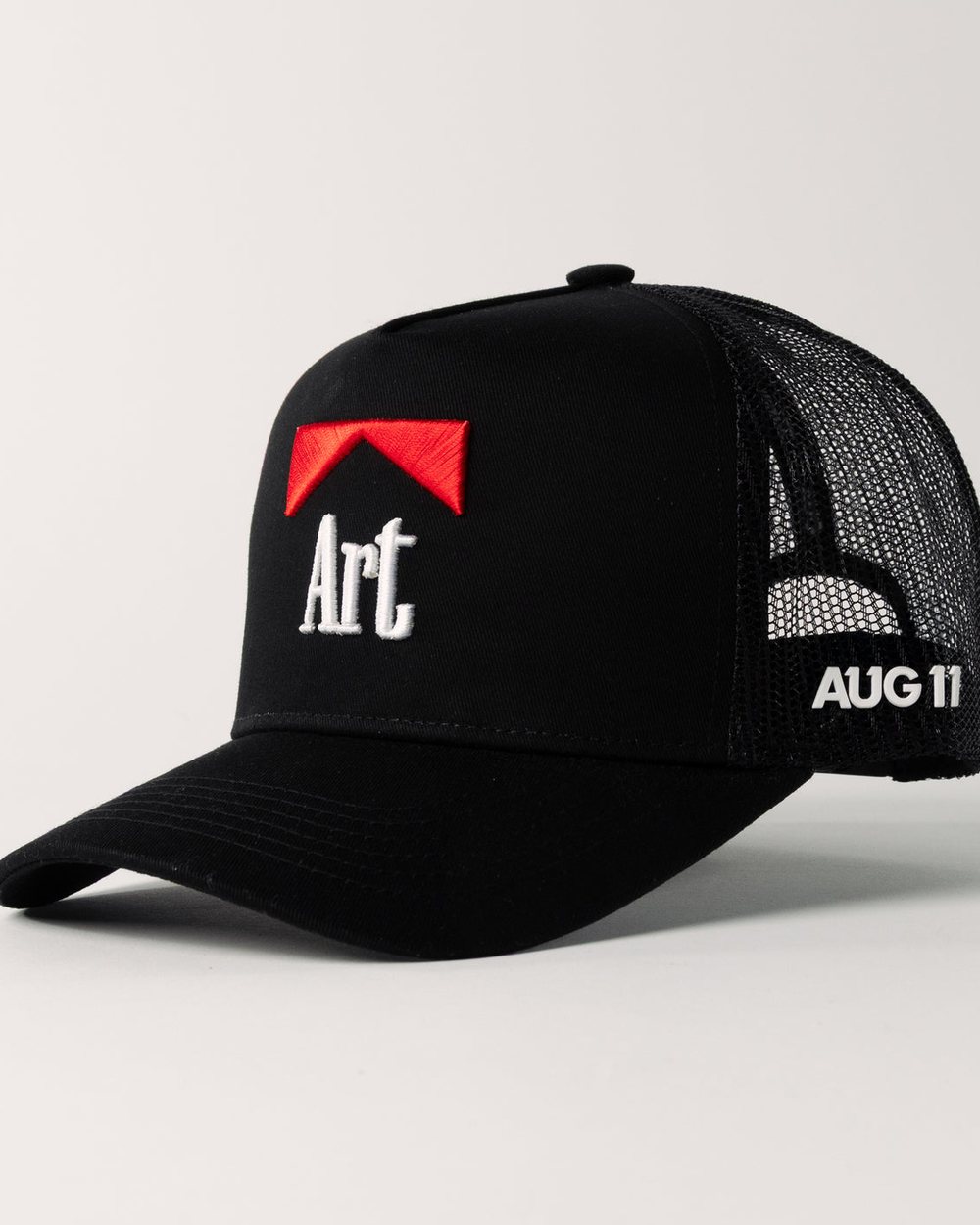 Aug 11 Art Mesh Trucker Black · view 3 of 5