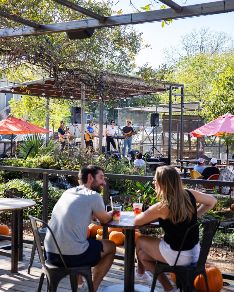 Cosmic Coffee + Beer Garden, Austin TX
