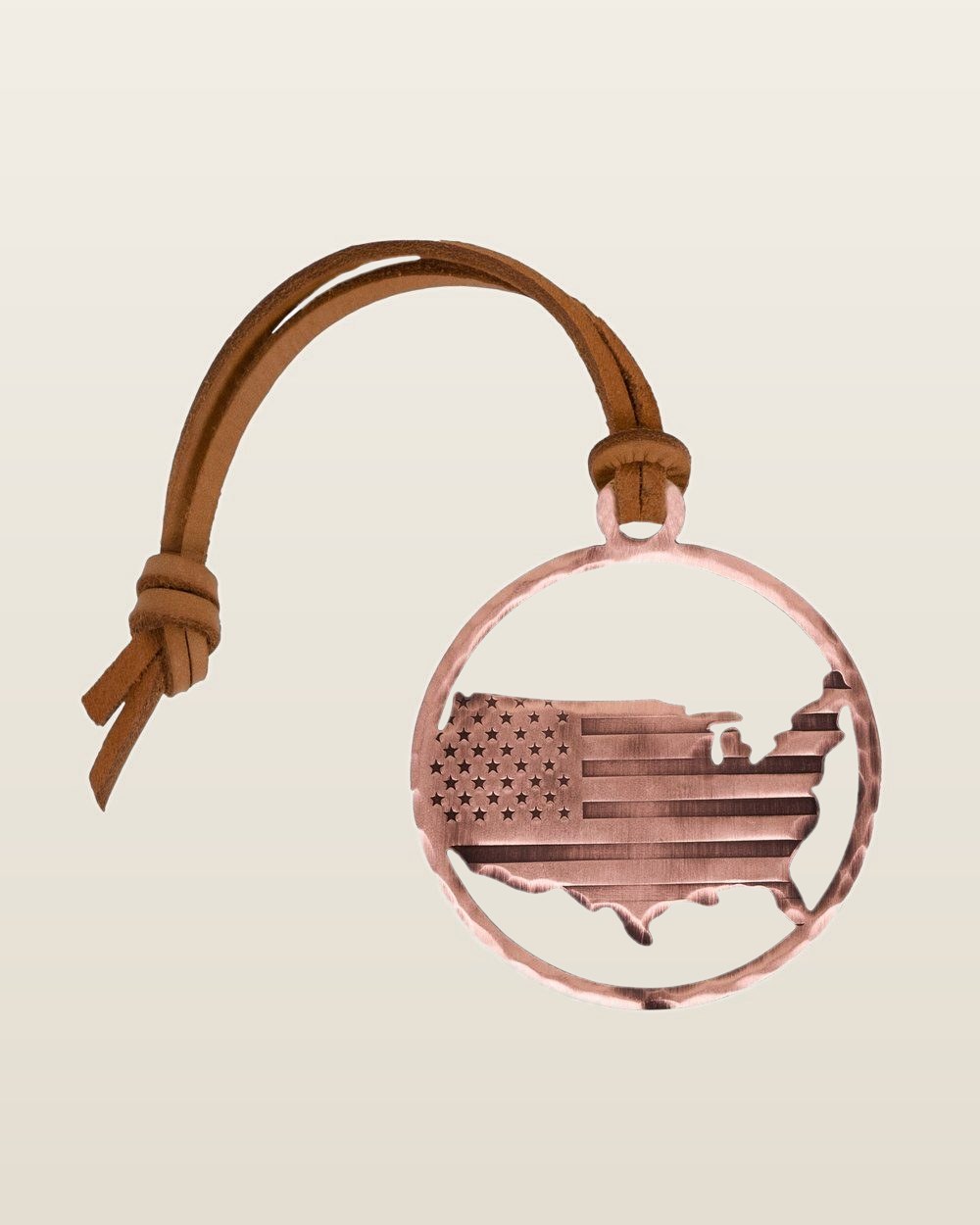 Seamus Golf Hand Forged America Country Club Bag Tag, Copper · view 1 of 3