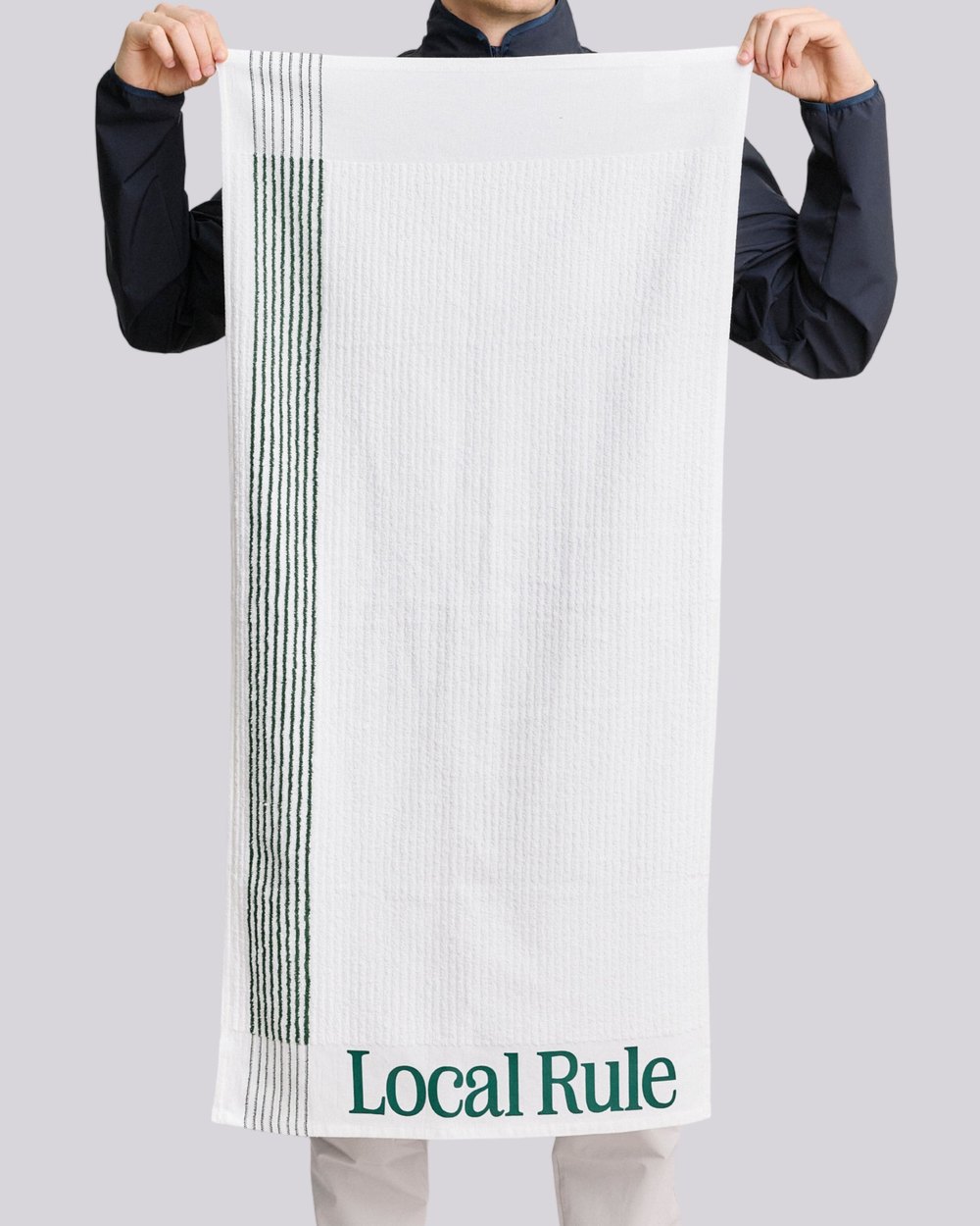 Local Rule Gym Towel, White · view 2 of 4