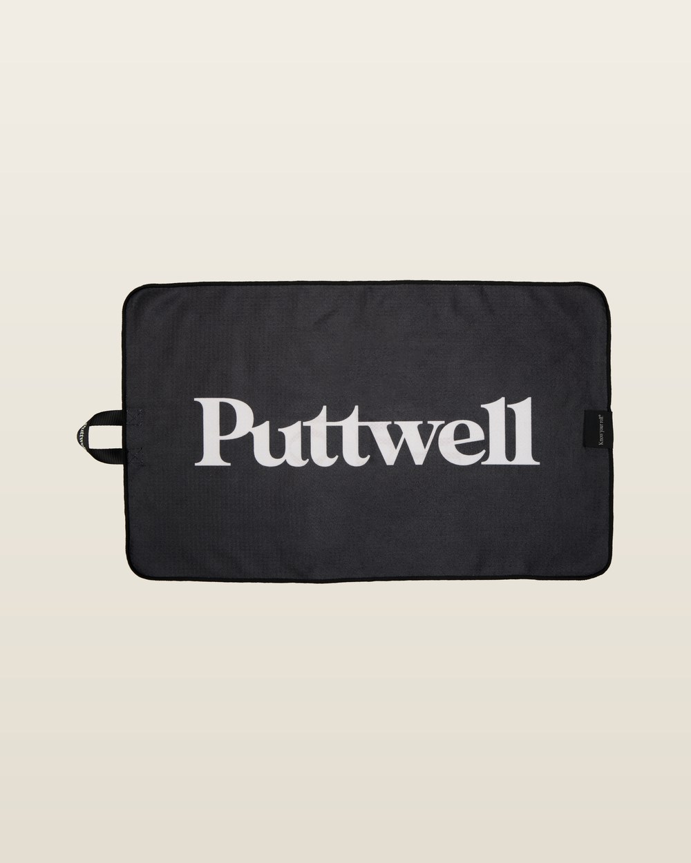 Puttwell Know Your Roll Mini Towel, Black/White · view 1 of 2