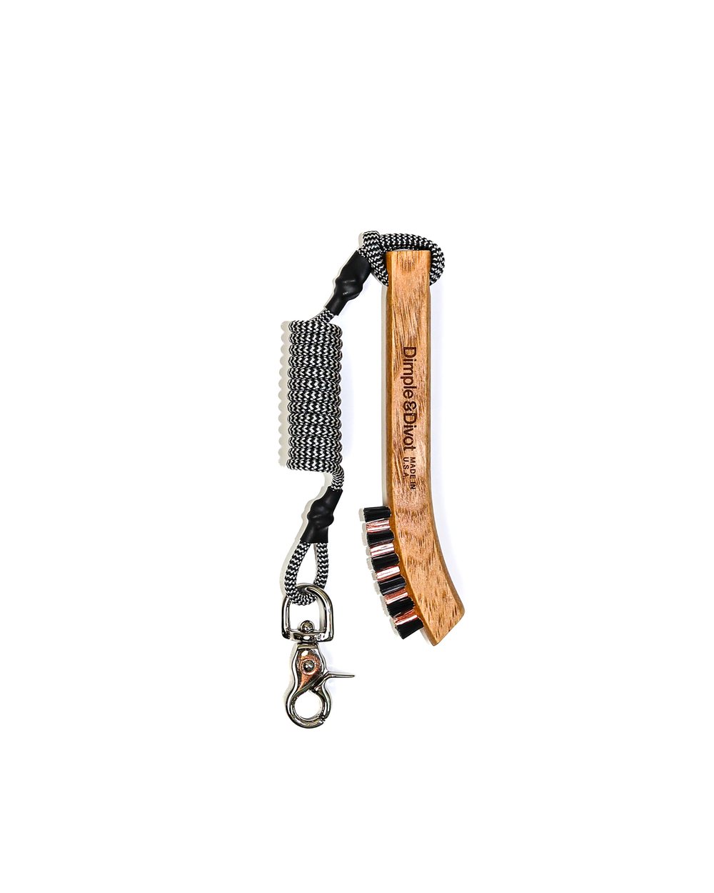 Dimple & Divot Hickory Golf Brush PRO+, Black · view 1 of 4