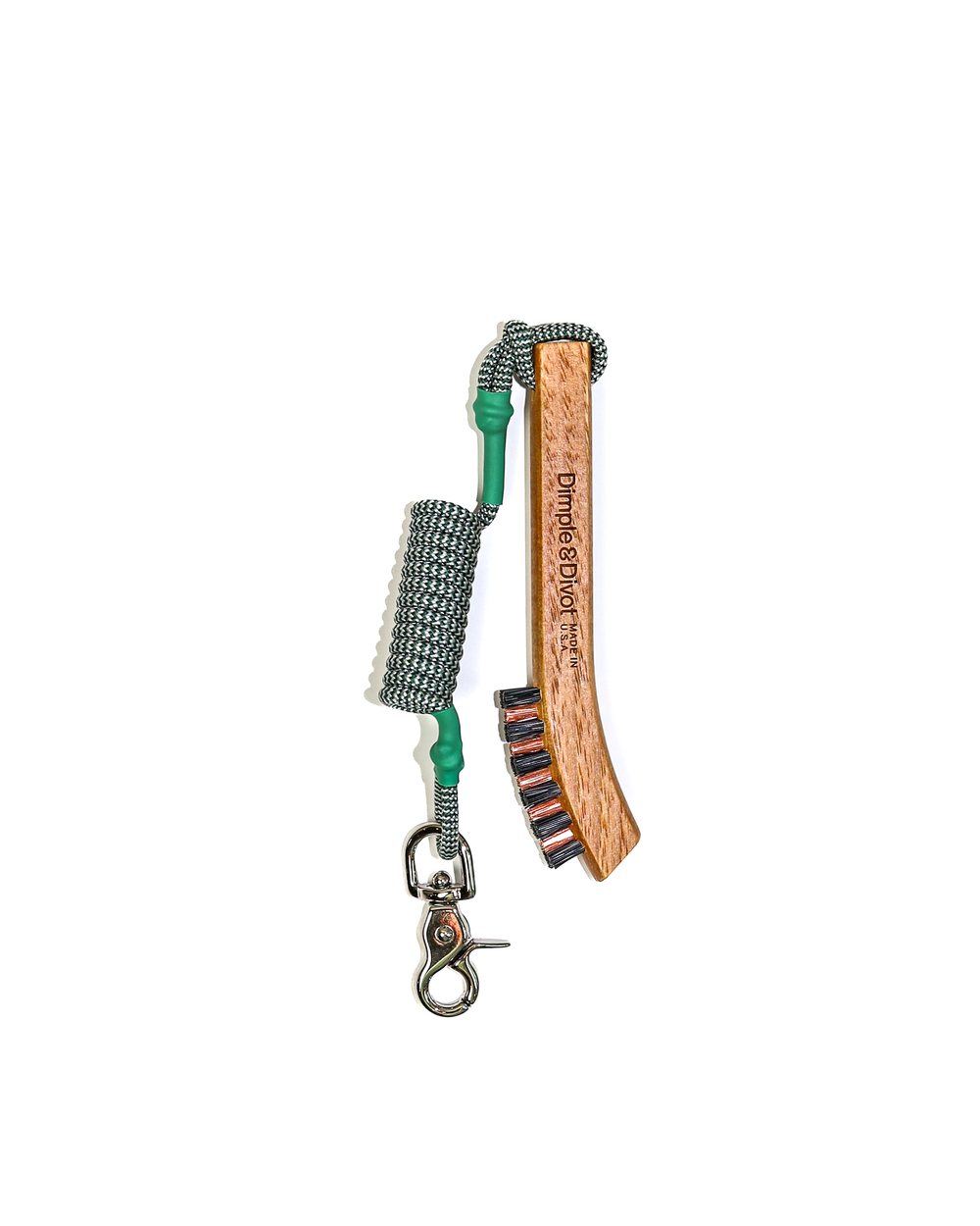 Dimple & Divot Hickory Golf Brush PRO+, Green · view 1 of 3