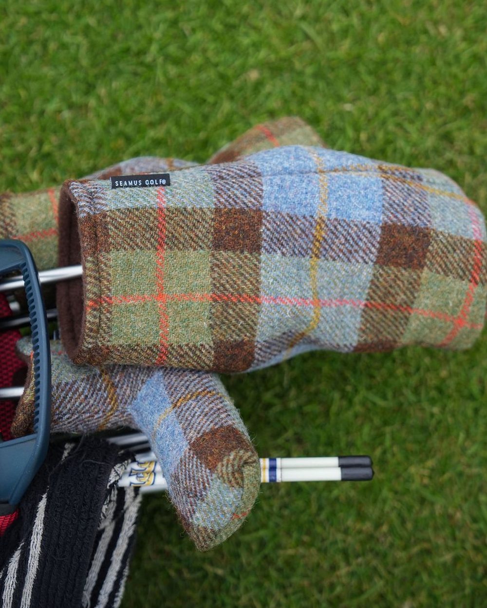 Seamus Golf photograph: MacLeod Check Harris Tweed Blade Putter Cover