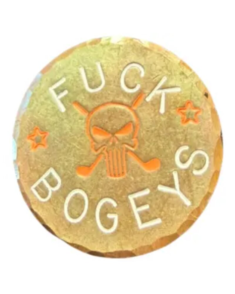 Golf Life Metals Fuck Bogeys golf ball marker