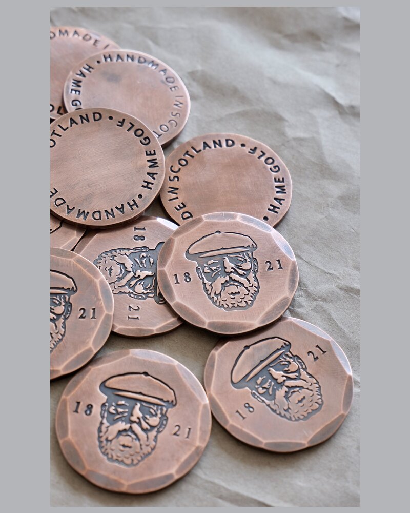 Hame Golf Co. Old Tom Copper Marker golf ball marker