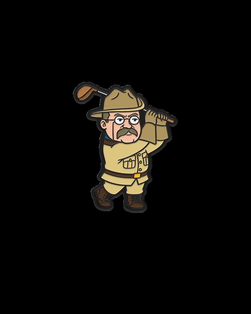 Matchstick Golf Teddy Roosevelt golf ball marker