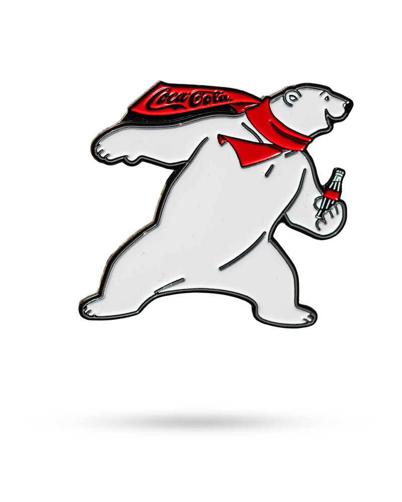 Pins & Aces Coca-Cola Bear - Ball Marker golf ball marker