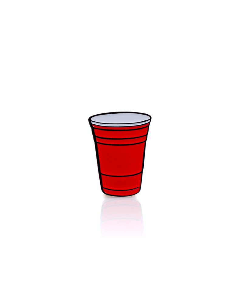 Pins & Aces Red Party Cup Ball Marker golf ball marker