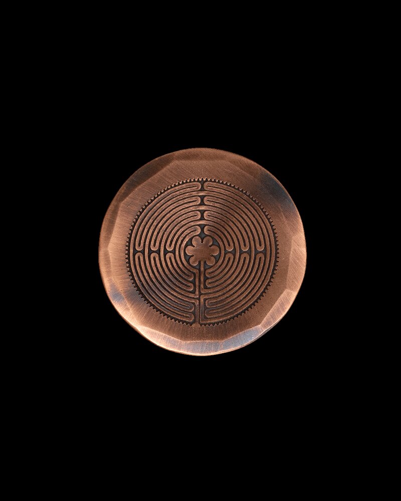 Seamus Golf Hand Forged® Labyrinth Ball Marker - Copper golf ball marker