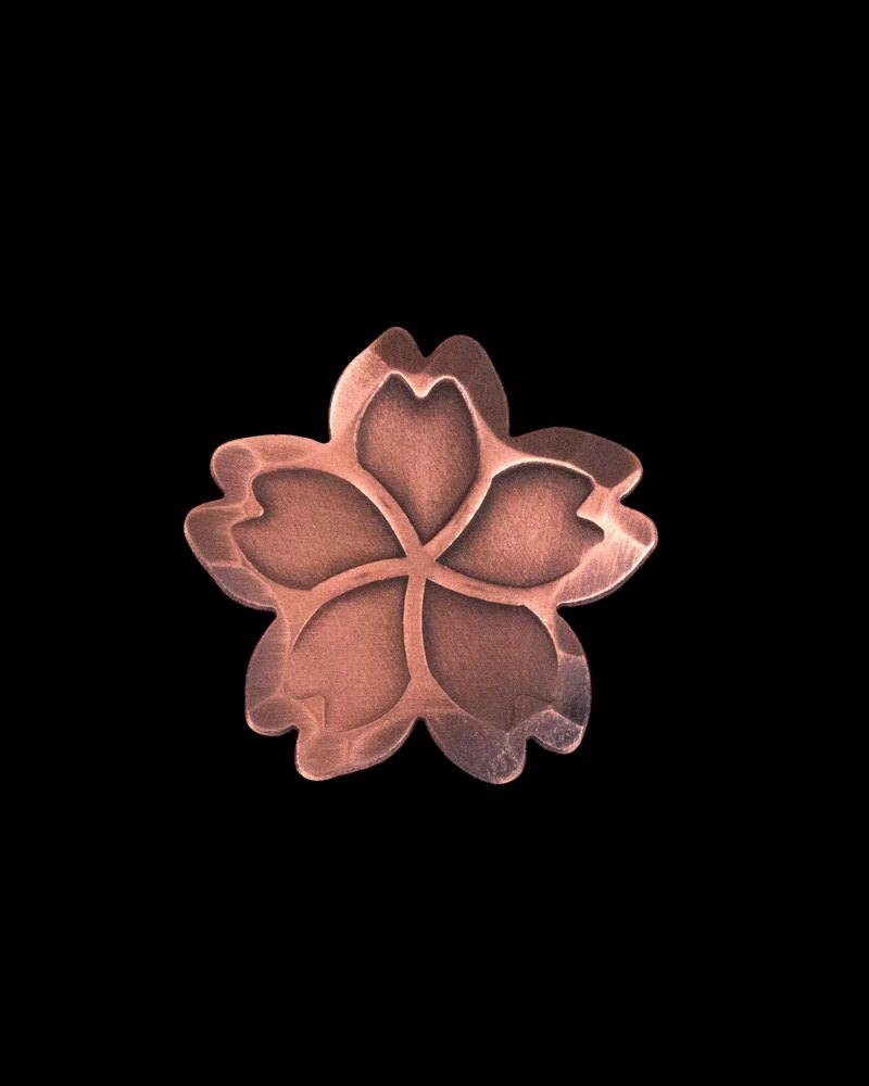 Seamus Golf hand forged copper Sakura cherry blossom ball marker