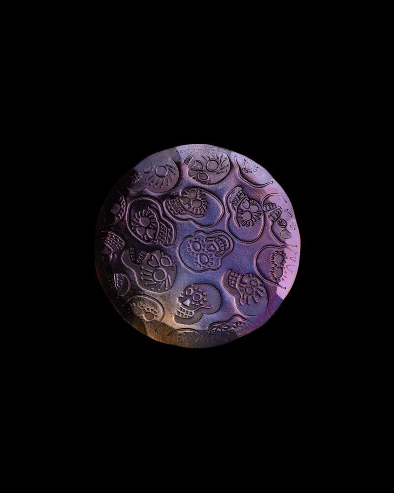 Seamus × Pendleton Hand Forged® Pendleton® Sugar Skulls Ball Marker - Oil Can golf ball marker