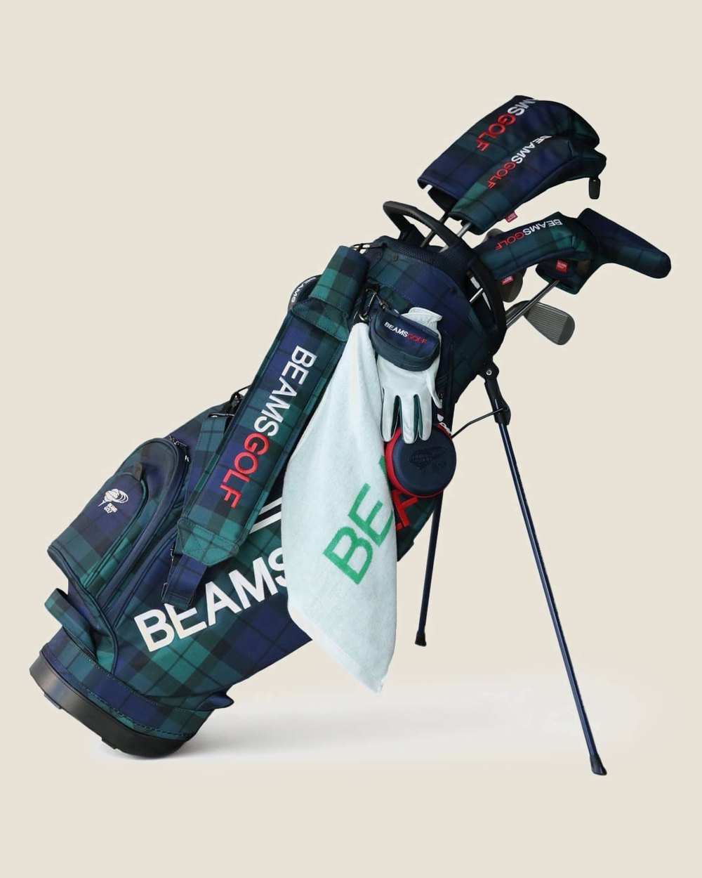BEAMS Golf Black Watch Stand Bag &middot; view 3 of 4