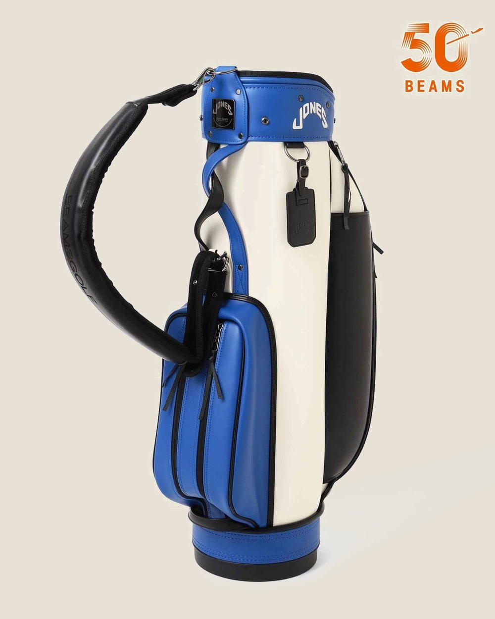 Jones Sports x BEAMS Golf RIDER BLUE Caddie Bag &middot; view 2 of 4