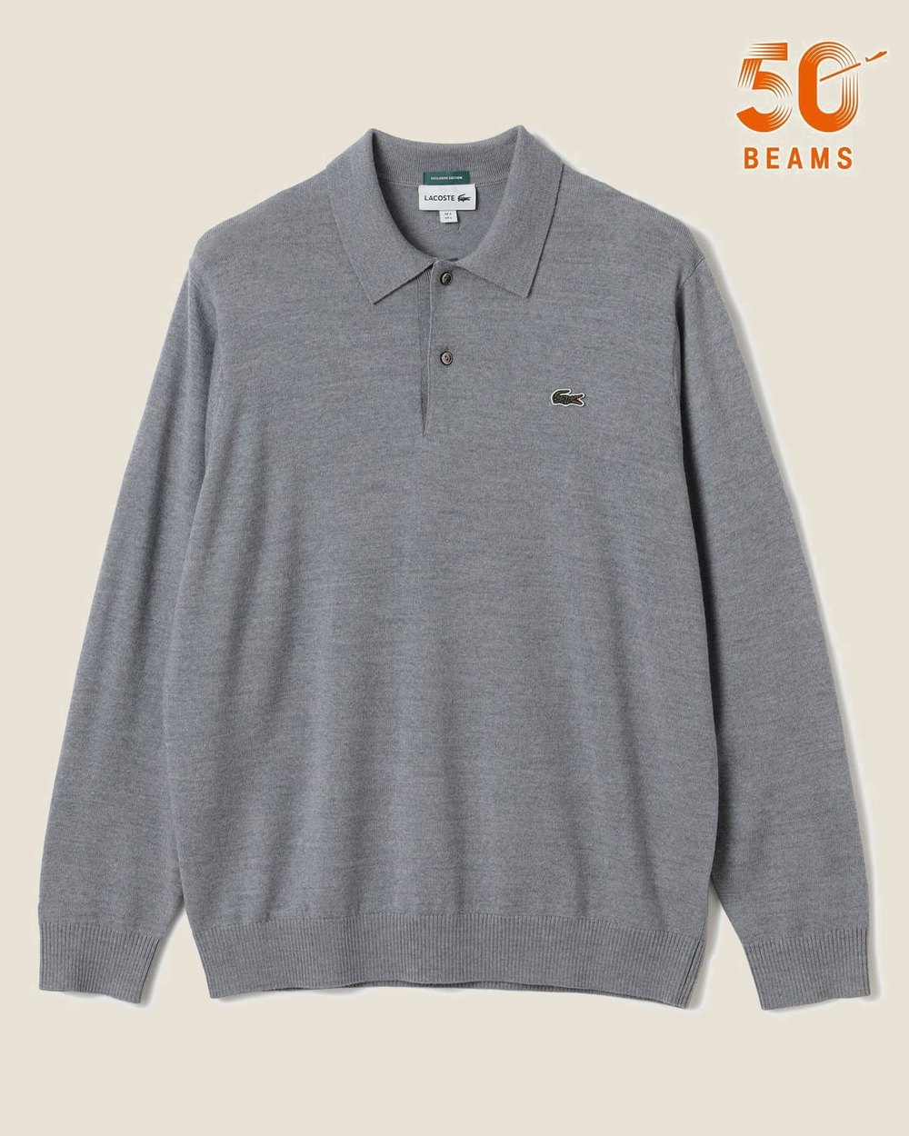 Lacoste x BEAMS Golf Long-Sleeve Knit Polo &middot; view 2 of 4