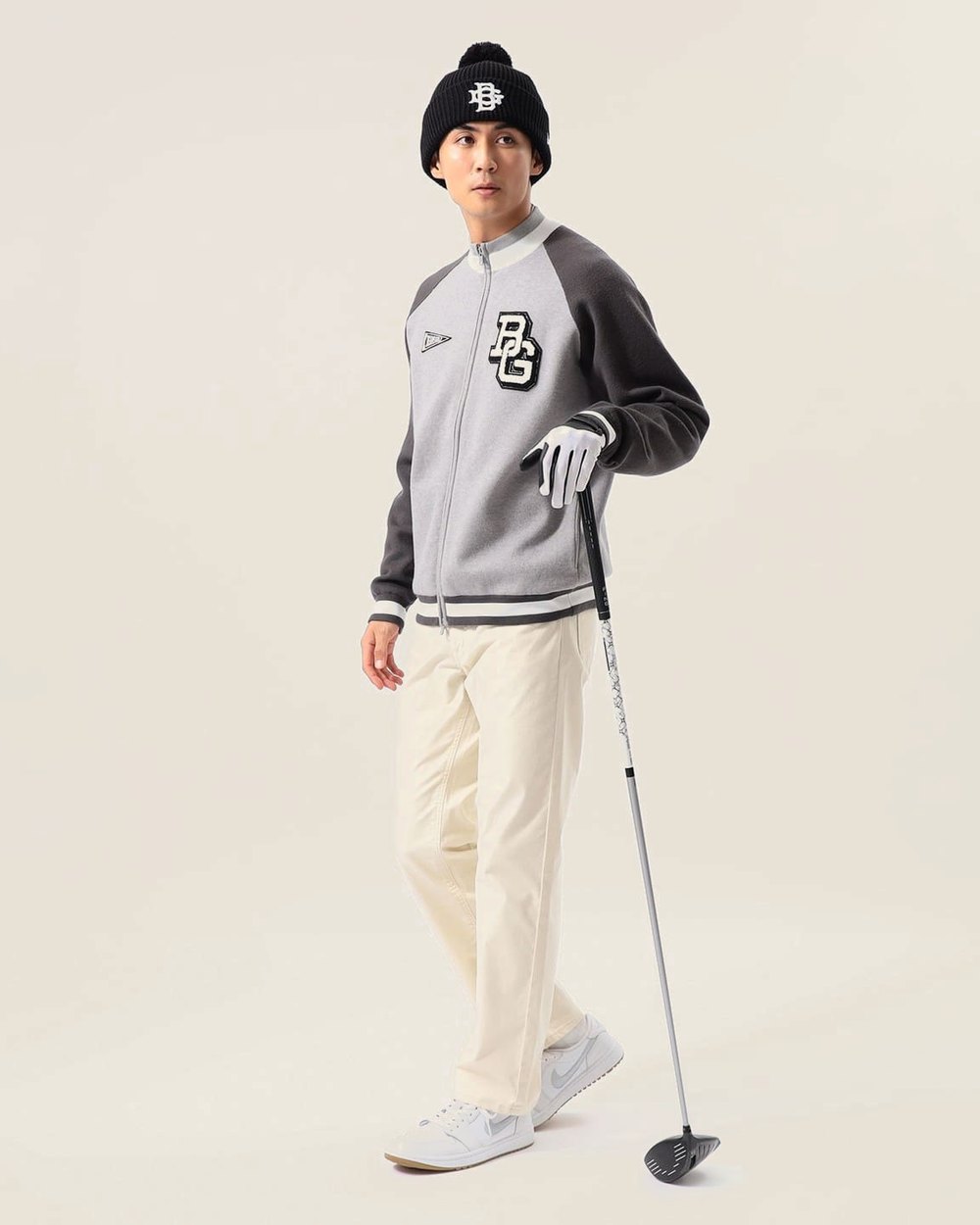 BEAMS Golf Orange Label Varsity Knit Blouson &middot; view 1 of 4