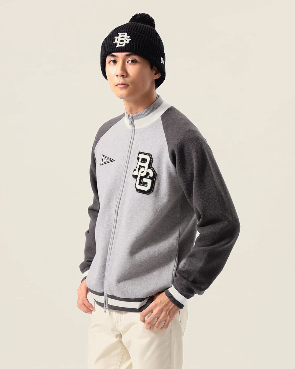 BEAMS Golf Orange Label Varsity Knit Blouson &middot; view 4 of 4