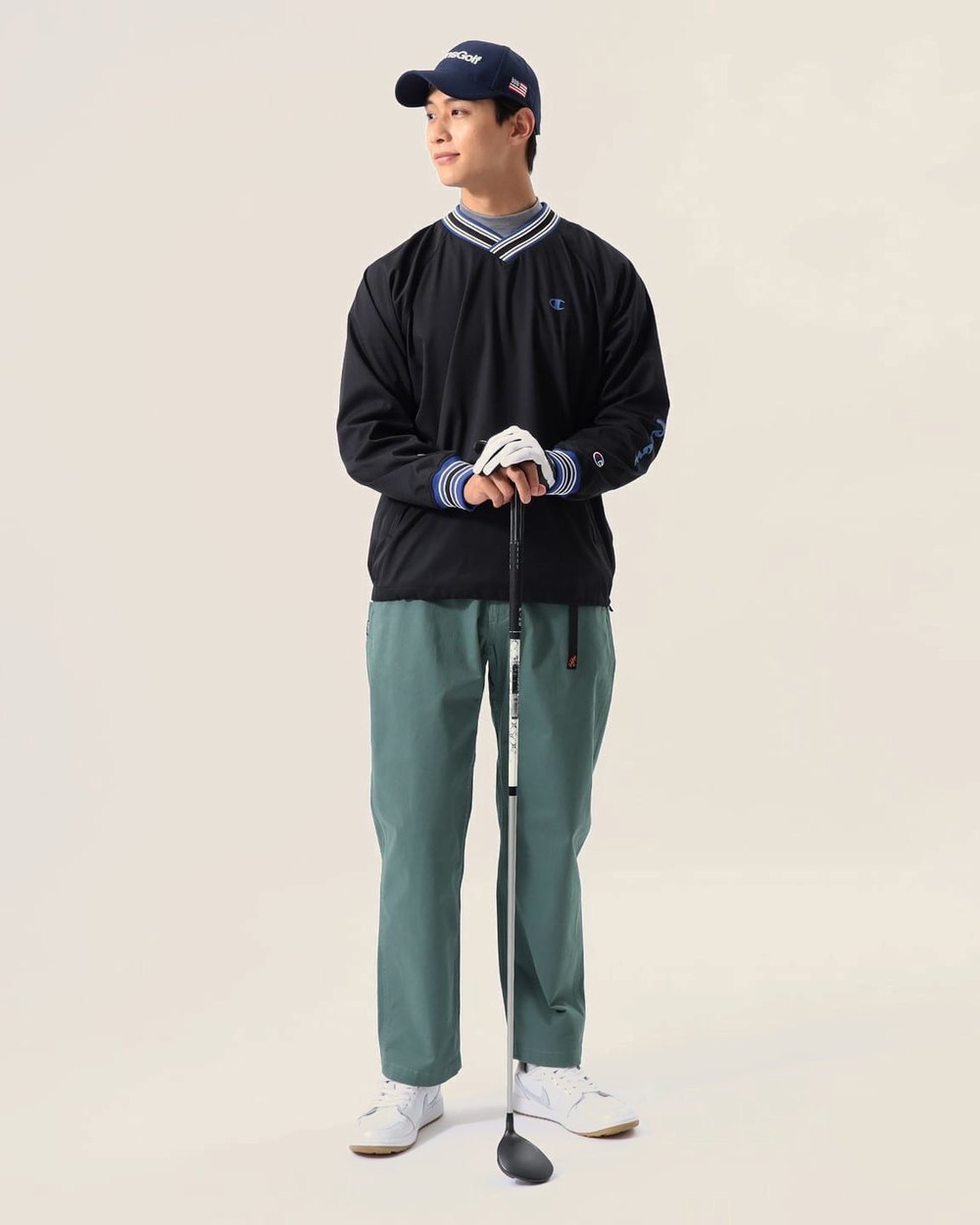 Champion x BEAMS Golf Warm-Up Piste Jacket &middot; view 1 of 4