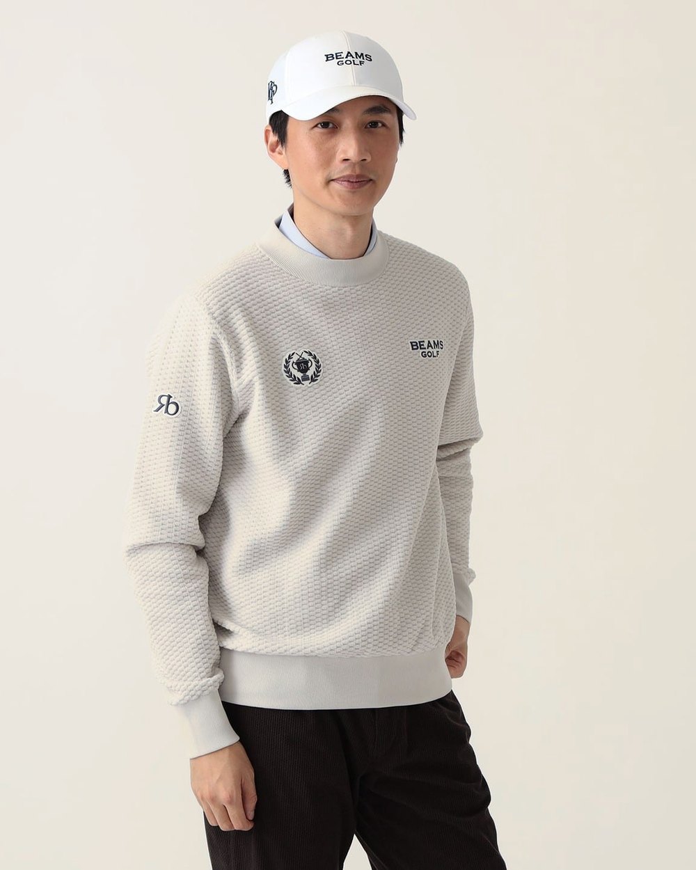 BEAMS Golf Purple Label Return British Mock-Neck Knit &middot; view 2 of 4