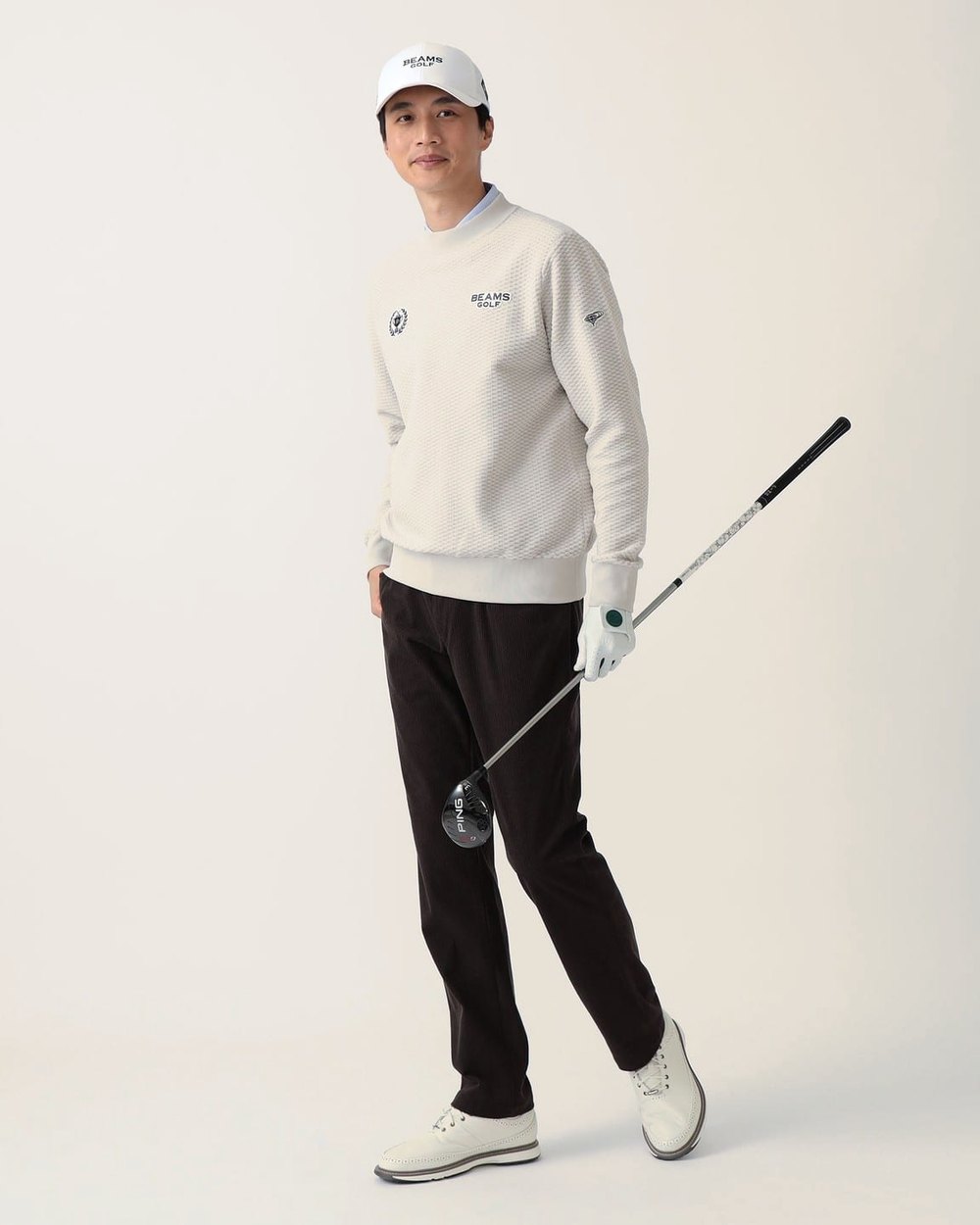 BEAMS Golf Purple Label Return British Mock-Neck Knit &middot; view 4 of 4
